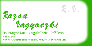 rozsa vagyoczki business card